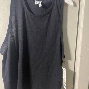 Zella Black Easy Day Slub Athletic Tank Top in size XS